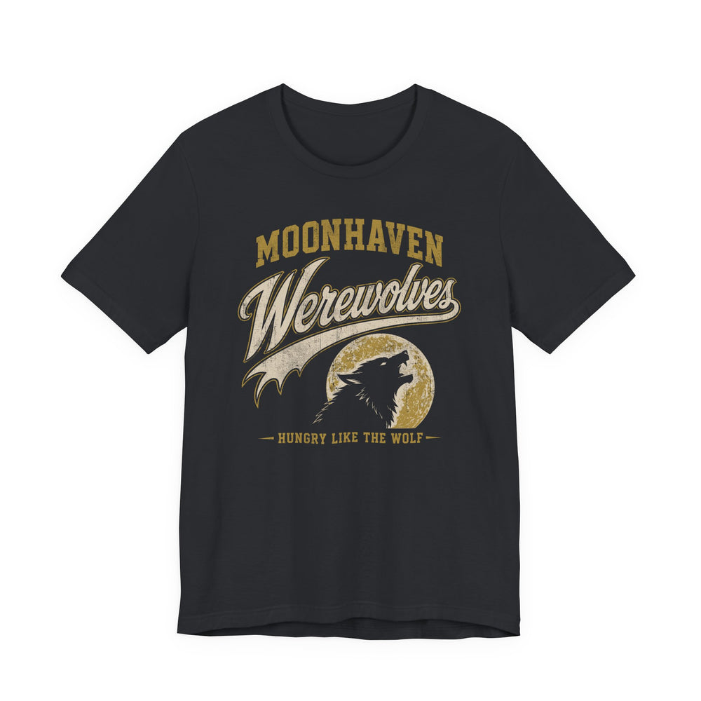 Moonhaven Werewolves Vintage Sports Style Men's Halloween Classic Fit Tee