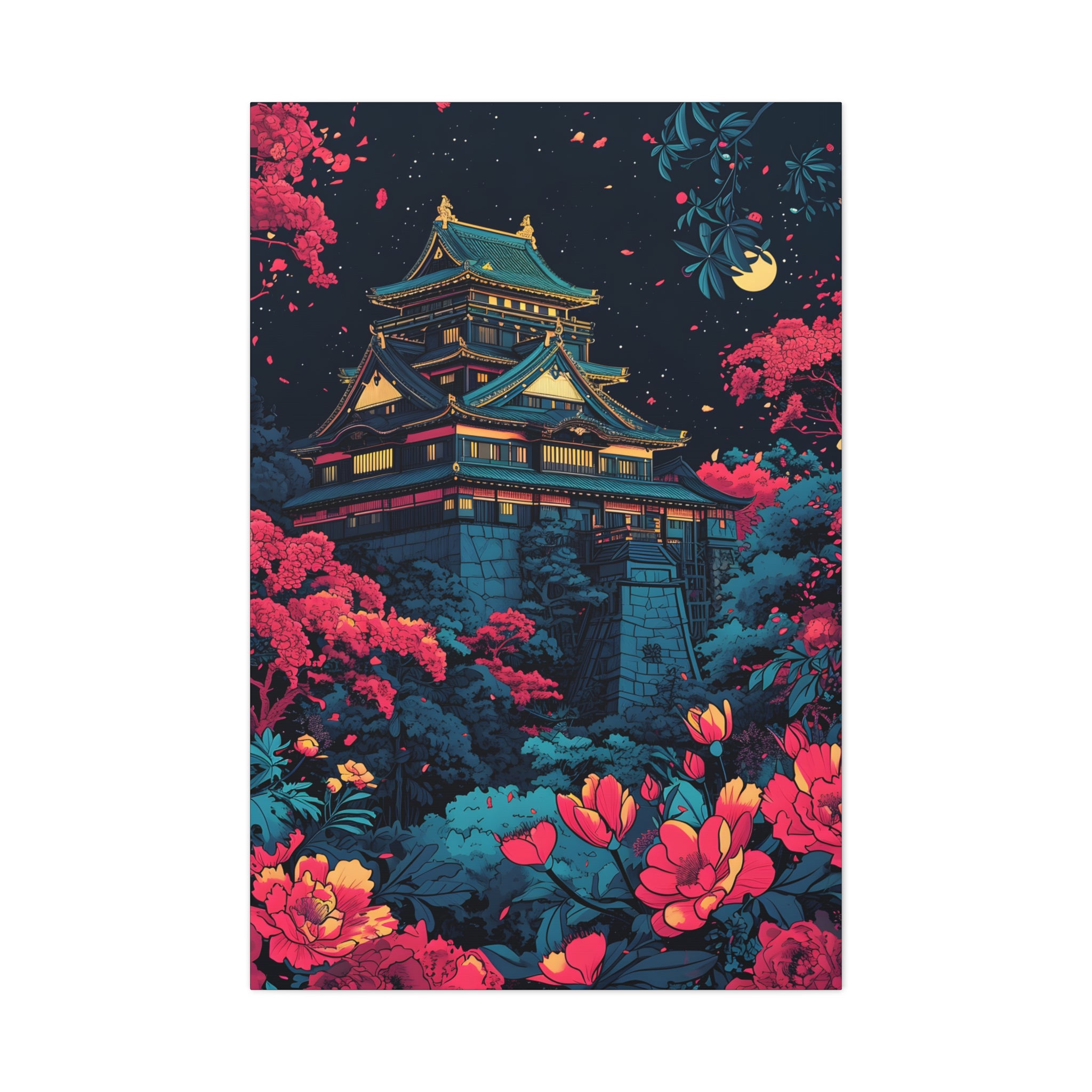 Under the Osaka Moon Canvas Print