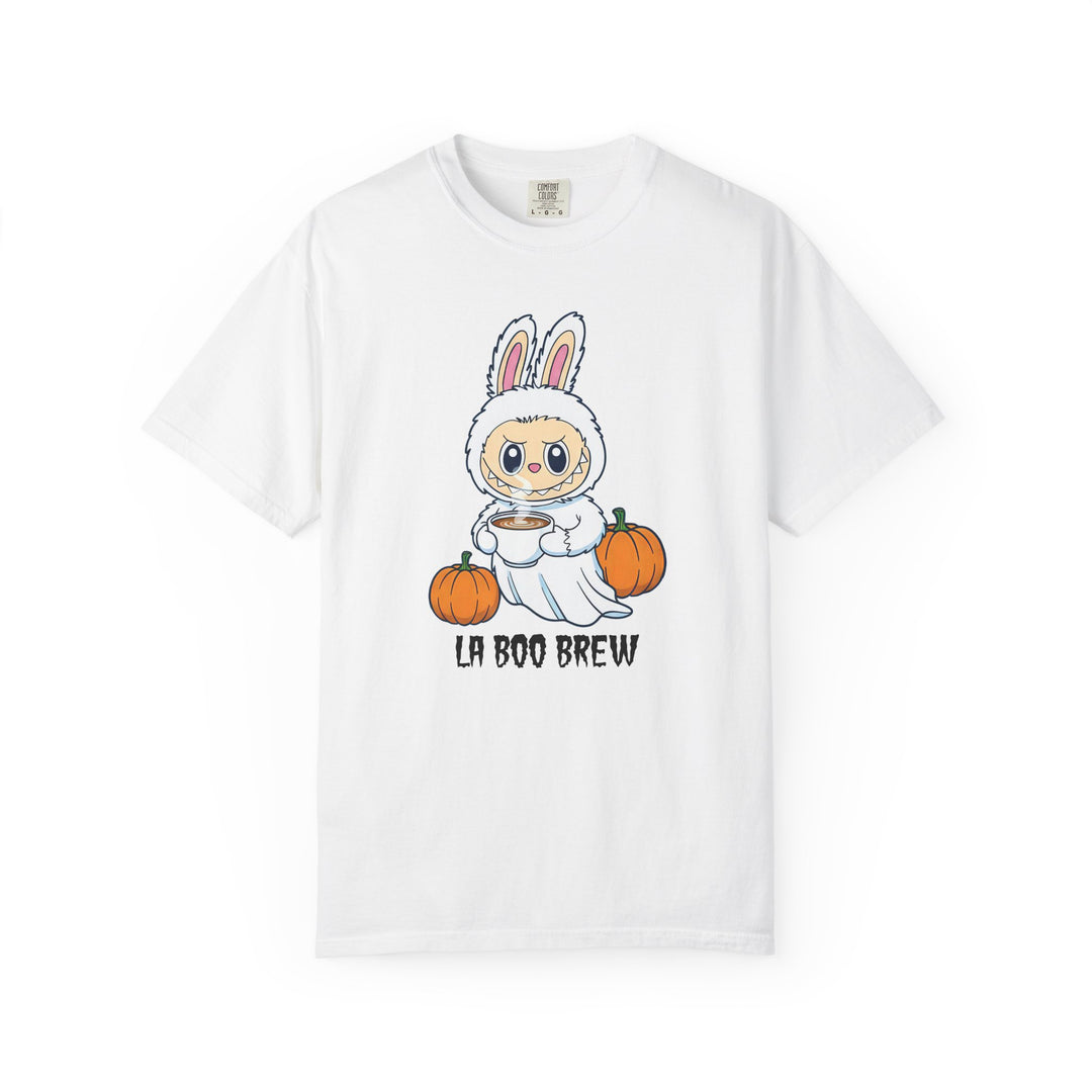 La Boo Brew Womens WUNDERLAND Backyard Dept Halloween Booteek Short Sleeve Tee