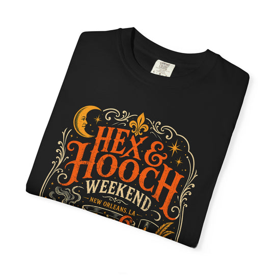 Hex &amp; Hooch New Orleans Womens WUNDERLAND Halloween Booteek Short Sleeve Tee