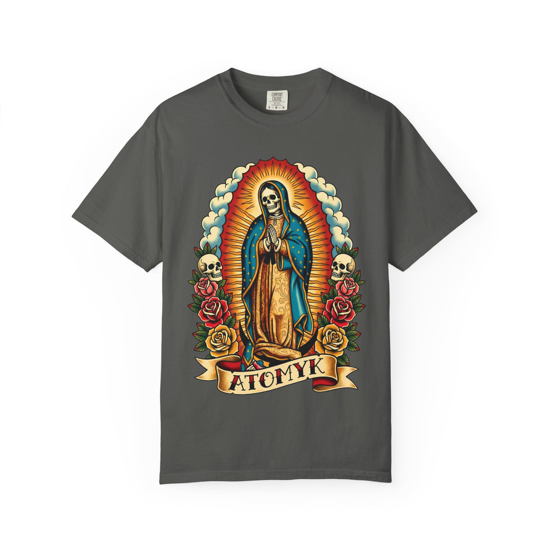 Santa Muerte Guadalupe Mens ATOMYK Short Sleeve Tee