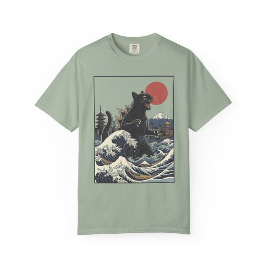 Catzilla Attacks Tokyo Mens WUNDERLAND Vibes Short Sleeve Tee