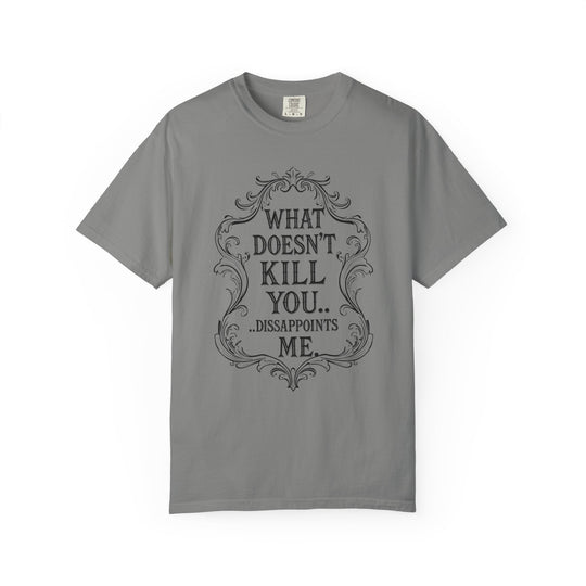 What Doesn't Kill You Womens WUNDERLAND Backyard Dept Halloween Booteek Short Sleeve Tee
