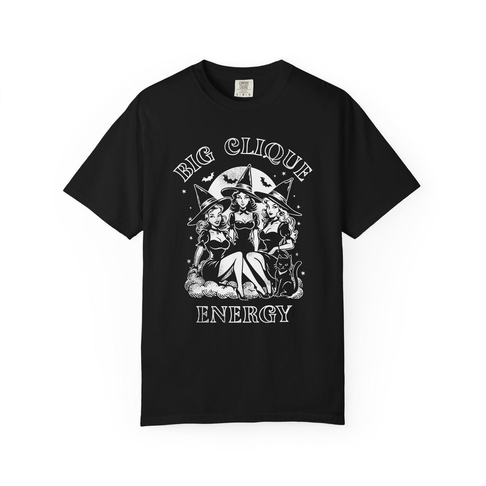 Big Clique Energy Womens WUNDERLAND Backyard Dept Halloween Booteek Short Sleeve Tee