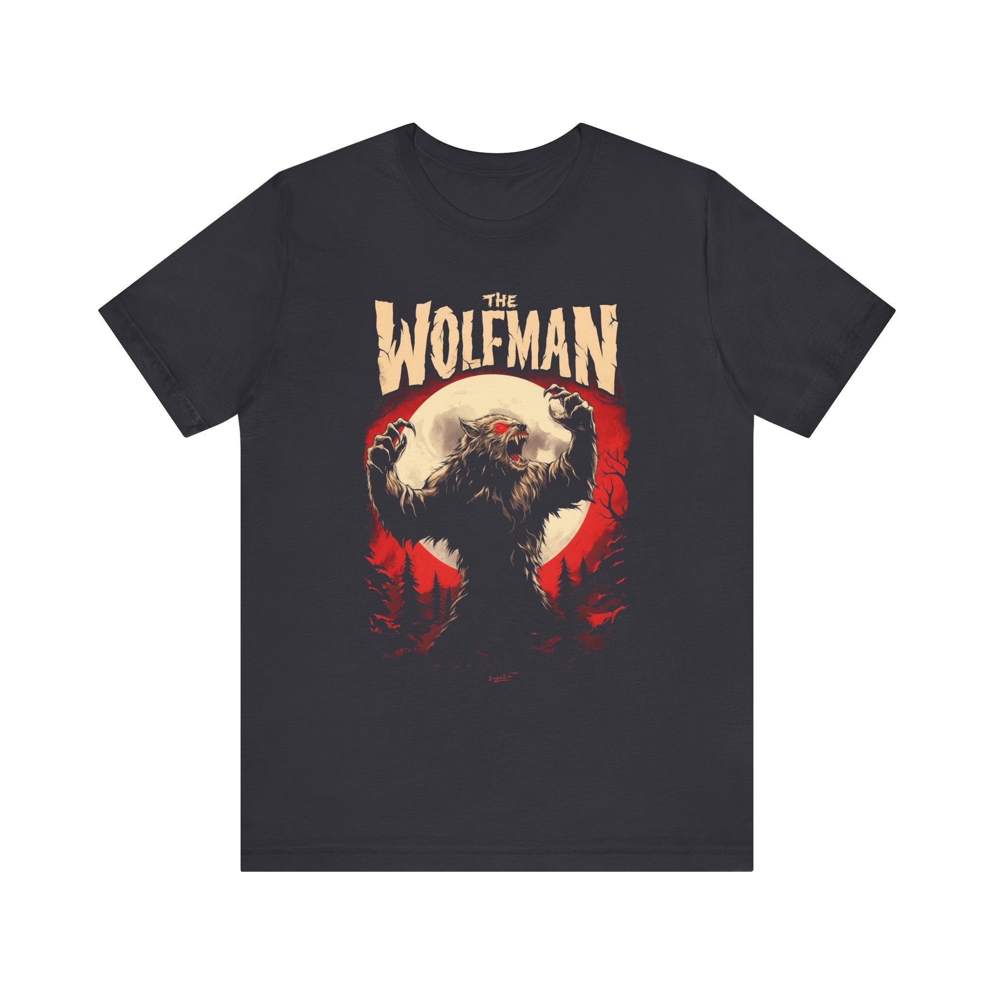 The Wolfman Color Print Mens Halloween Booteek Jersey Short Sleeve Tee