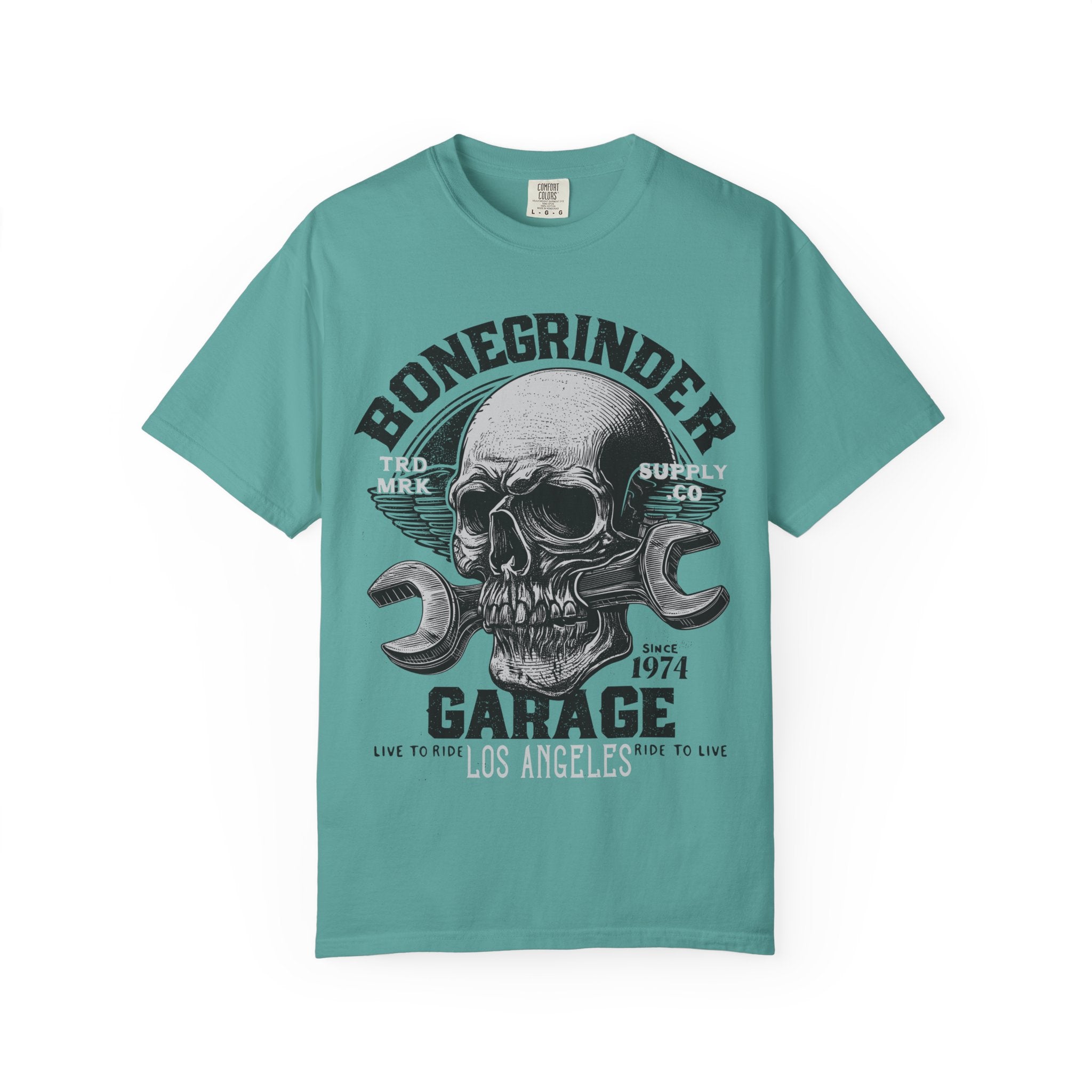 BONEGRINDER GARAGE Mens WUNDERLAND Short Sleeve Tee