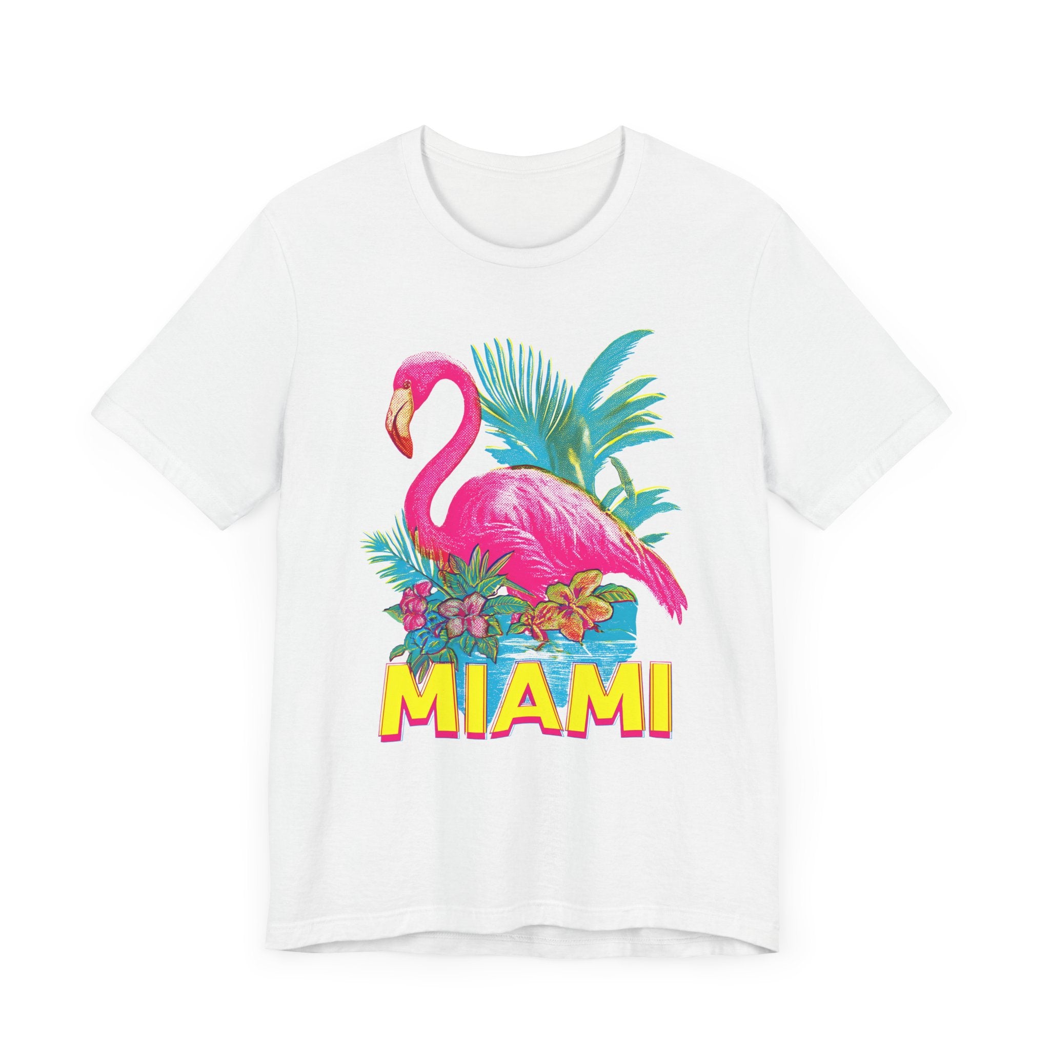 MIAMI FLAMINGO Vintage Womens L'Atomique Graphic Tee