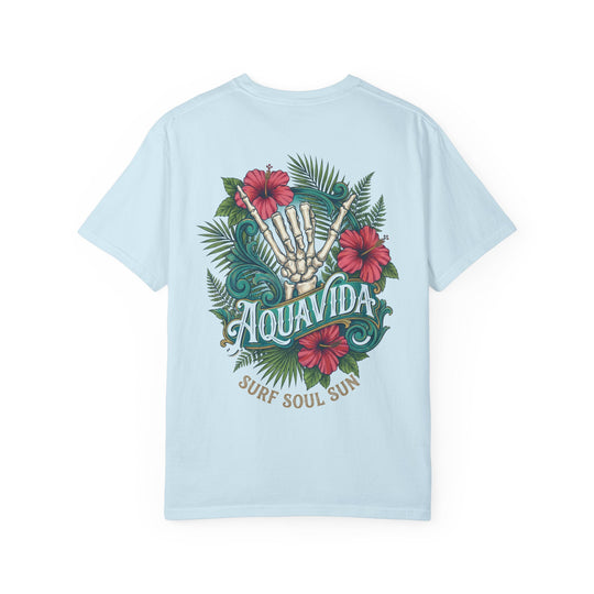 Hangin Loose Tropical Surf Mens AQUA VIDA Short Sleeve Tee