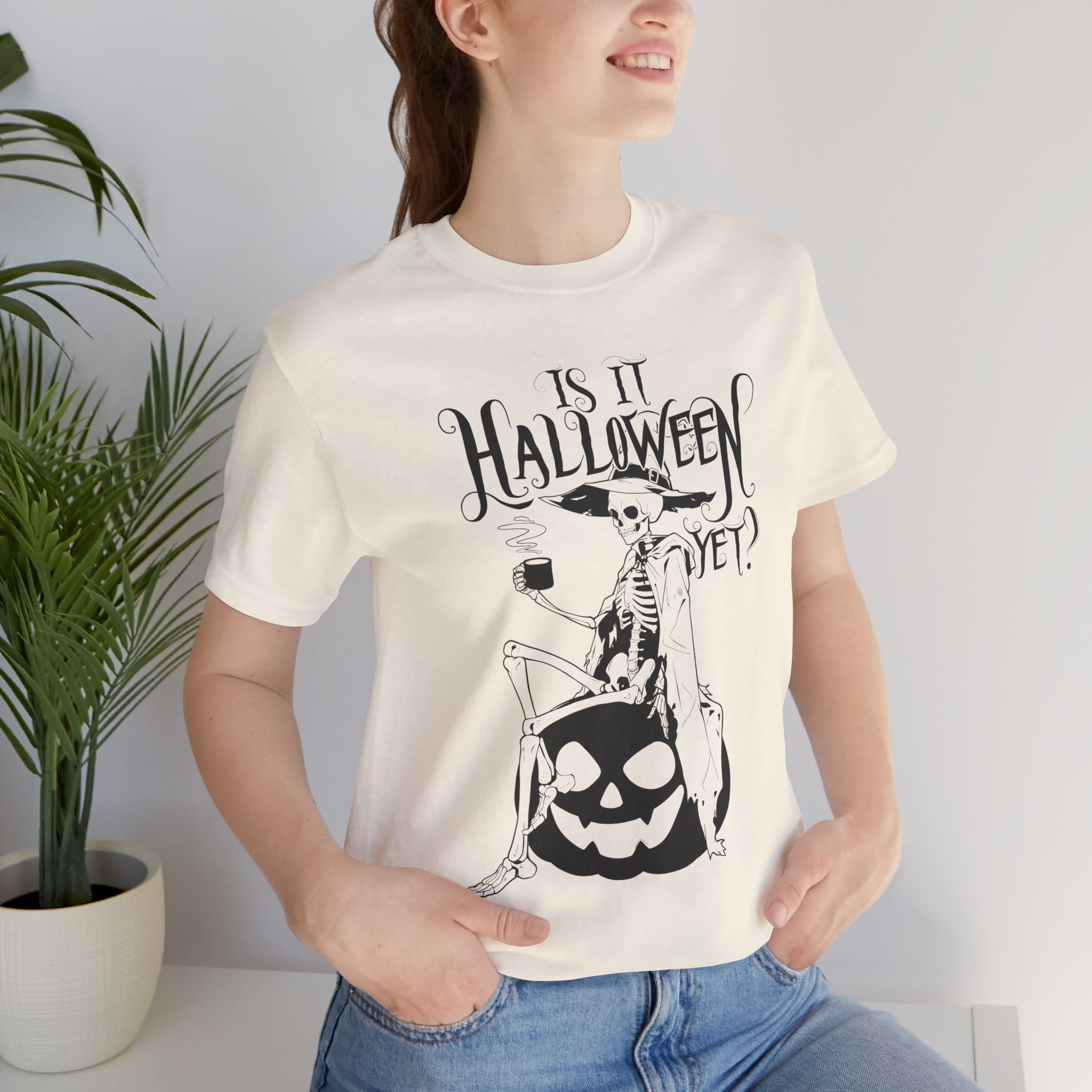 Is It Halloween Yet Witch Pumpkin Womens Halloween Booteek Jersey Short Sleeve Tee