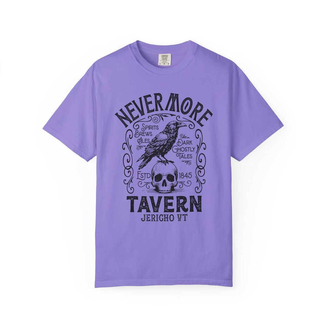 Nevermore Tavern Mens WUNDERLAND Backyard Dept Halloween Booteek Short Sleeve Tee