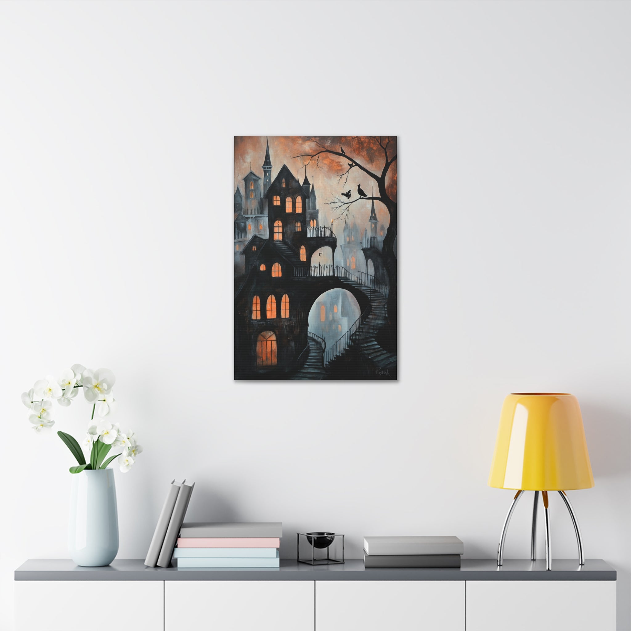 The Sleepy Stairs Canvas Print