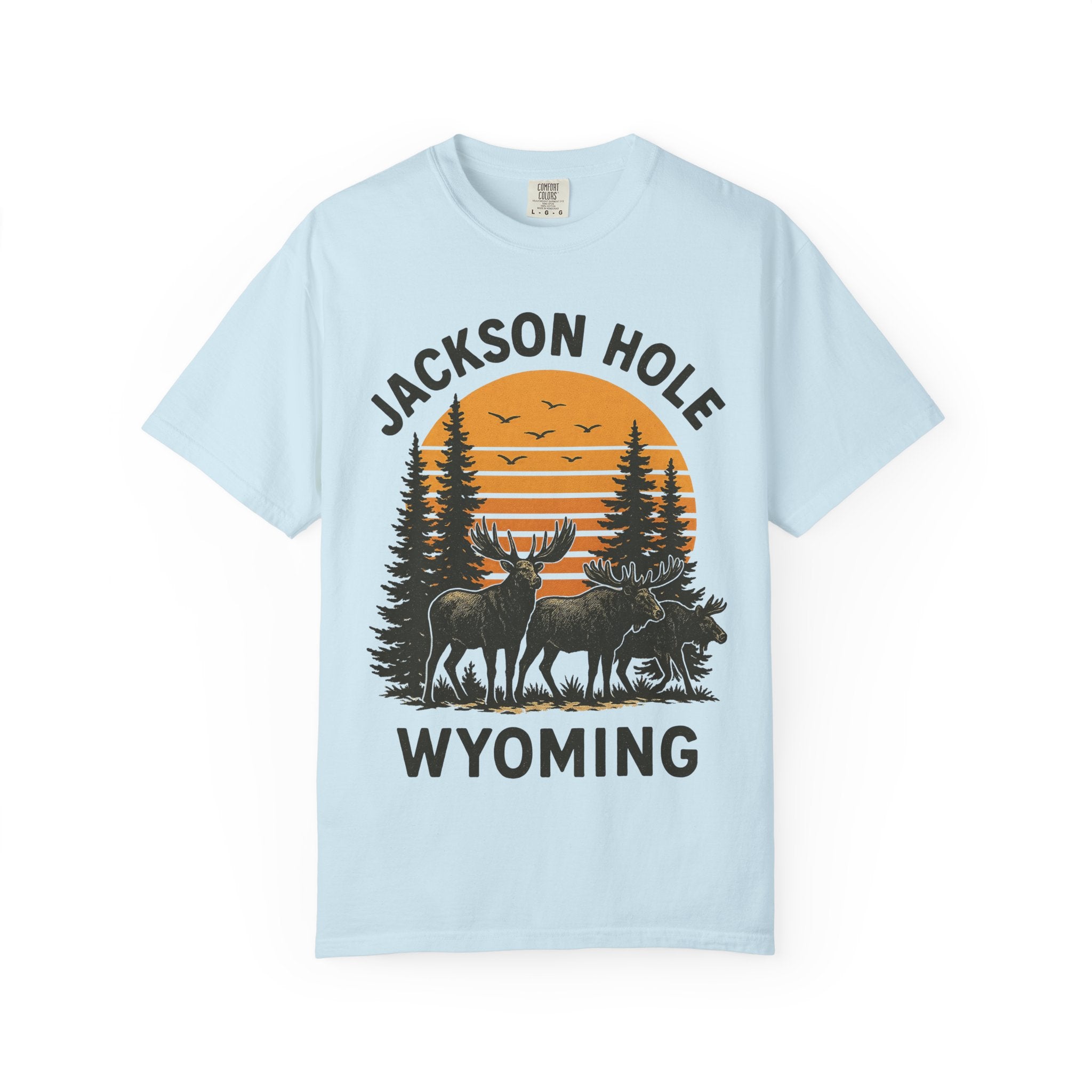 JACKSON HOLE WYOMING DEERS Mens WUNDERLAND Short Sleeve Tee