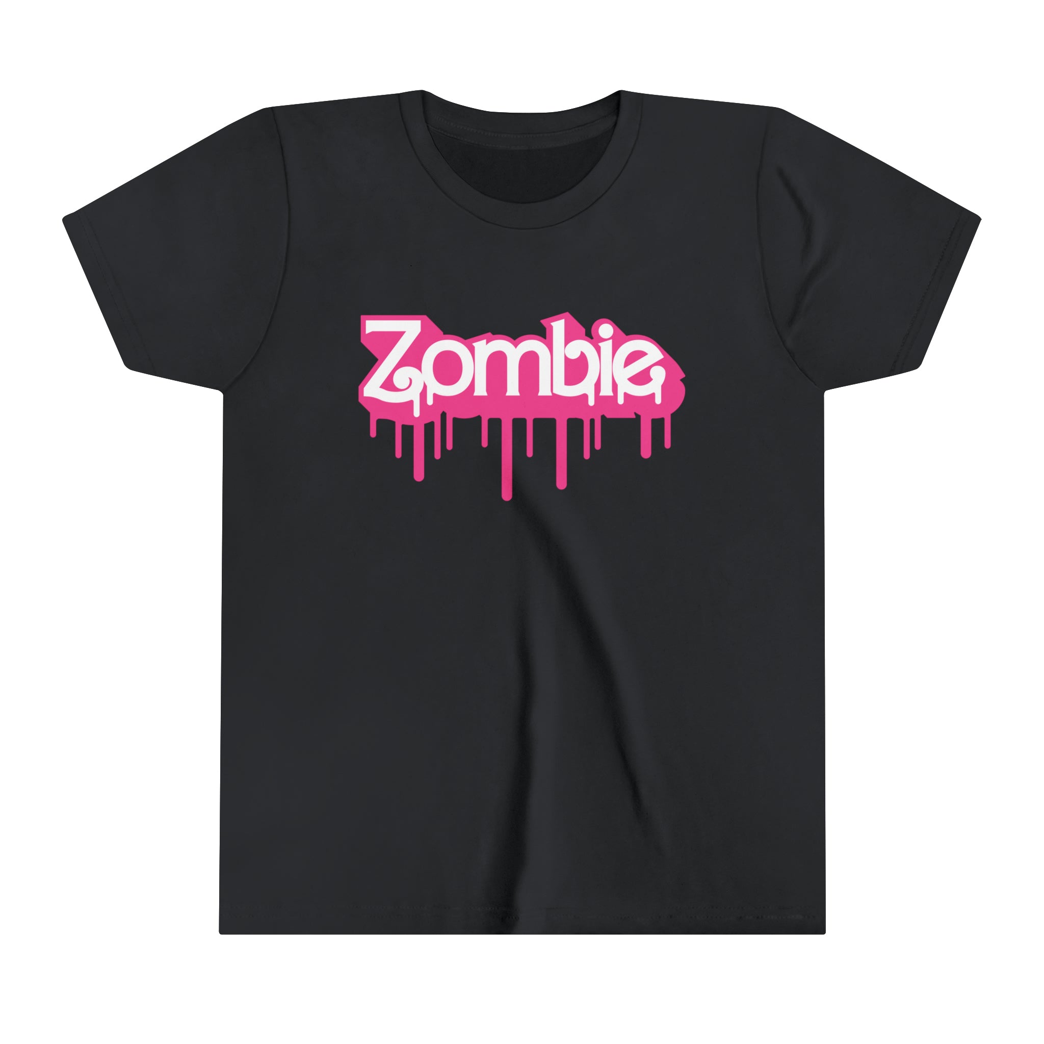 ZOMBIE LOGO Girls Halloween Short Sleeve Tee