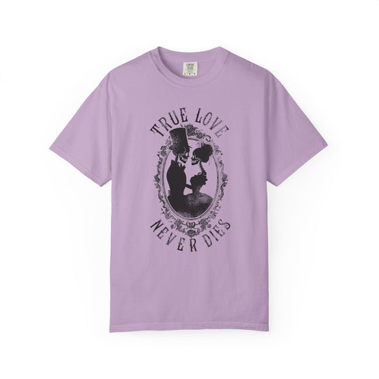 True Love Never Dies Womens WUNDERLAND Backyard Dept Halloween Booteek Short Sleeve Tee