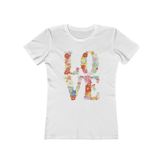 Love In Floral Letters Womens L&