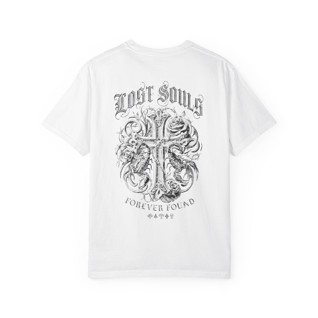 "Lost Souls" Cross Gothic Mens WUNDERLAND Heritage Short Sleeve Tee