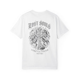 "Lost Souls" Cross Gothic Mens WUNDERLAND Heritage Short Sleeve Tee