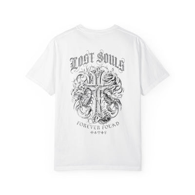 "Lost Souls" Cross Gothic Mens WUNDERLAND Heritage Short Sleeve Tee