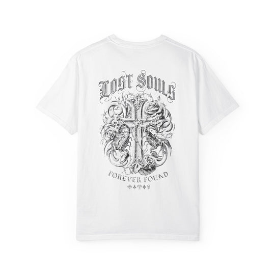 "Lost Souls" Cross Gothic Mens WUNDERLAND Heritage Short Sleeve Tee