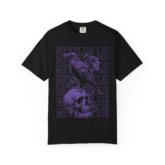 Nevermore Raven Skull Mens WUNDERLAND Halloween Booteek Short Sleeve Tee