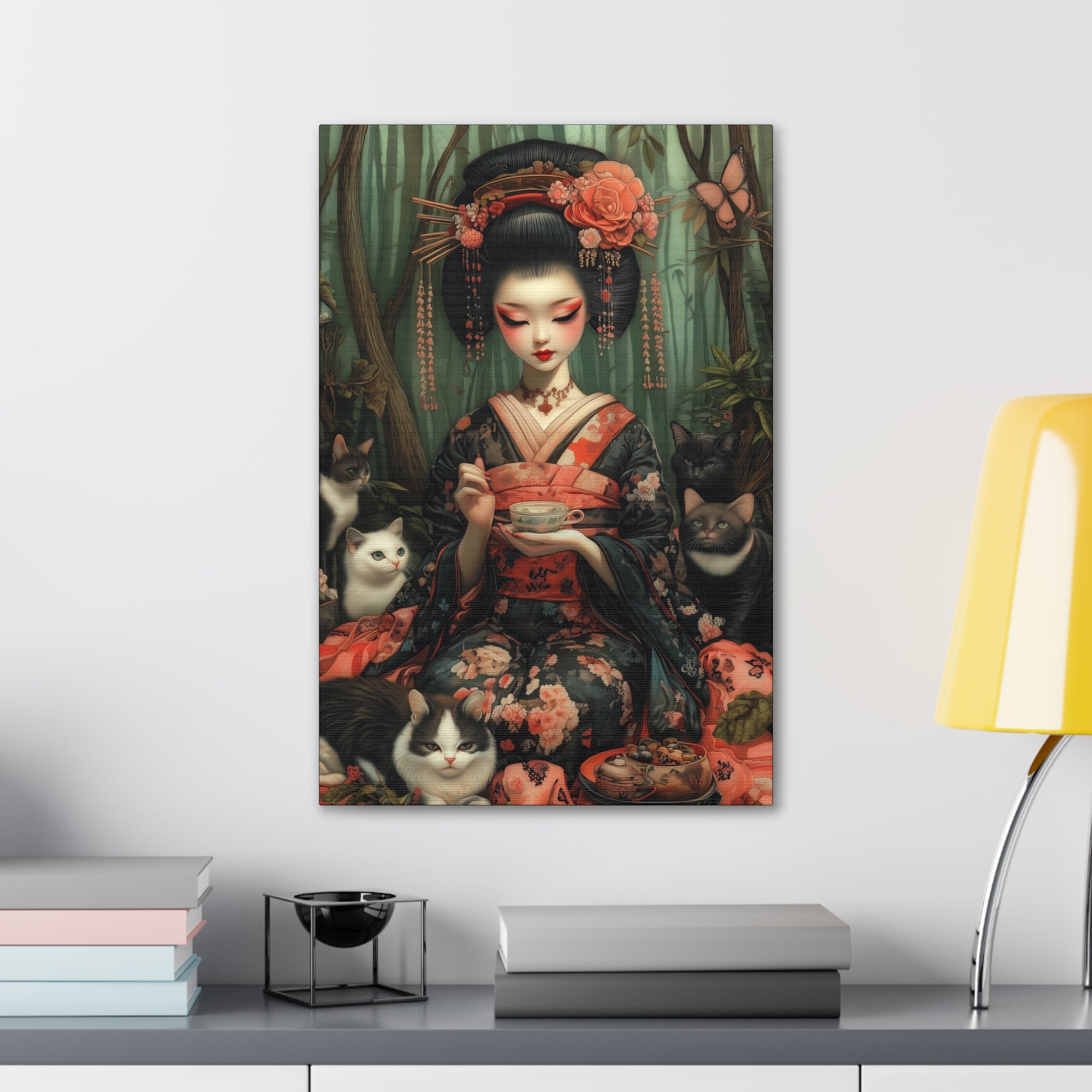 The Bamboo Teahouse Canvas Print