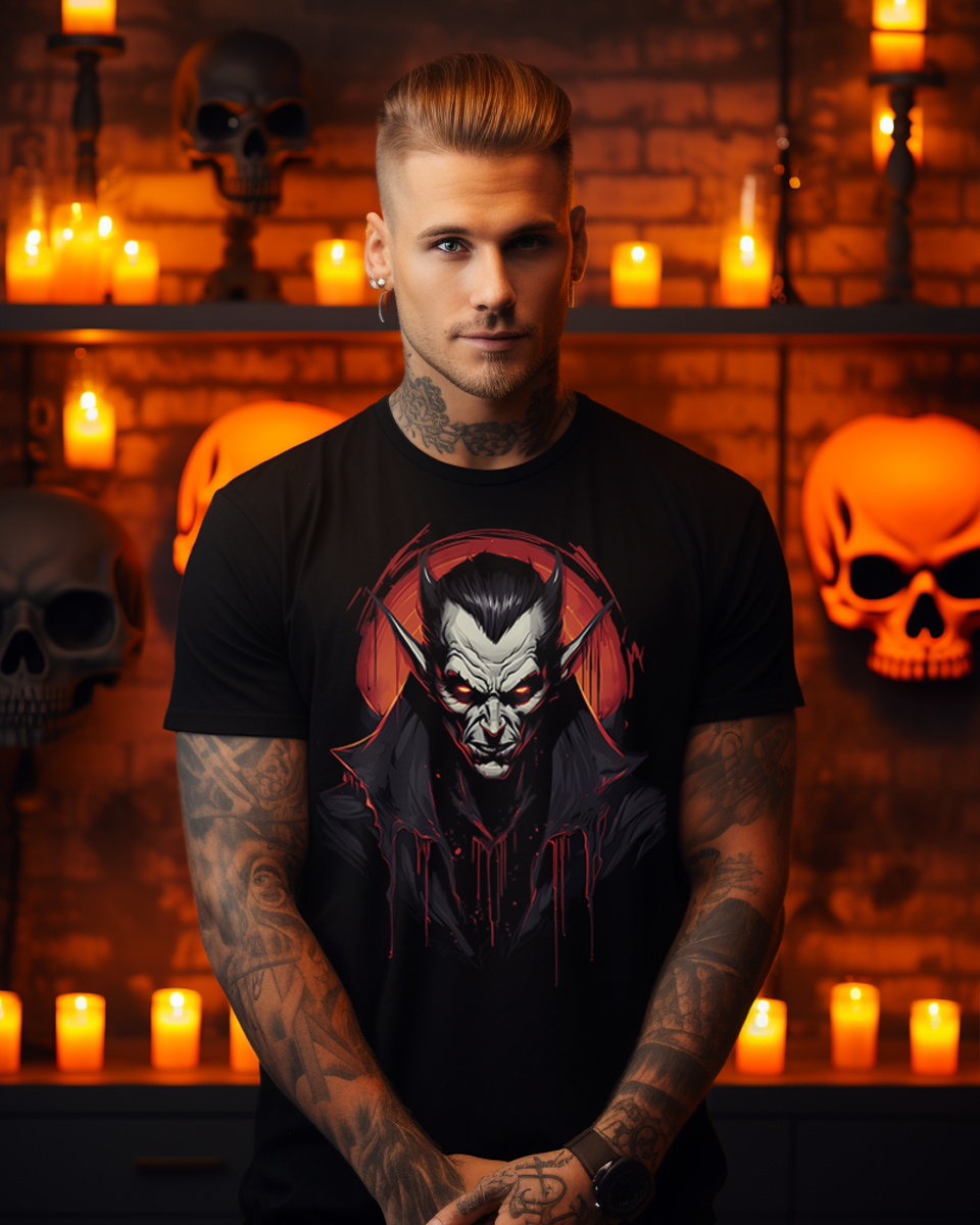 Drakul Mens Halloween Graphic Tee