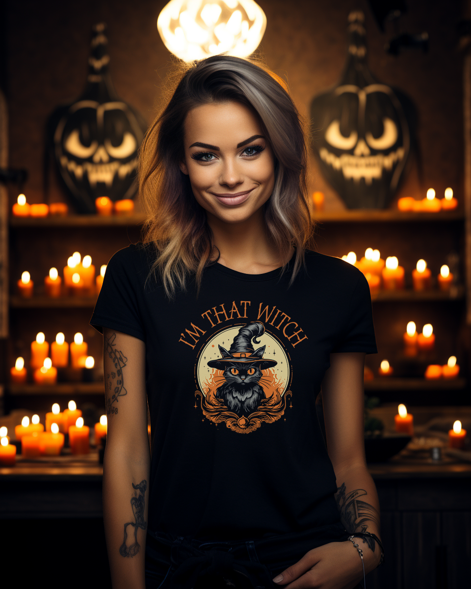 I'm That Witch Womens Halloween Graphic Tee