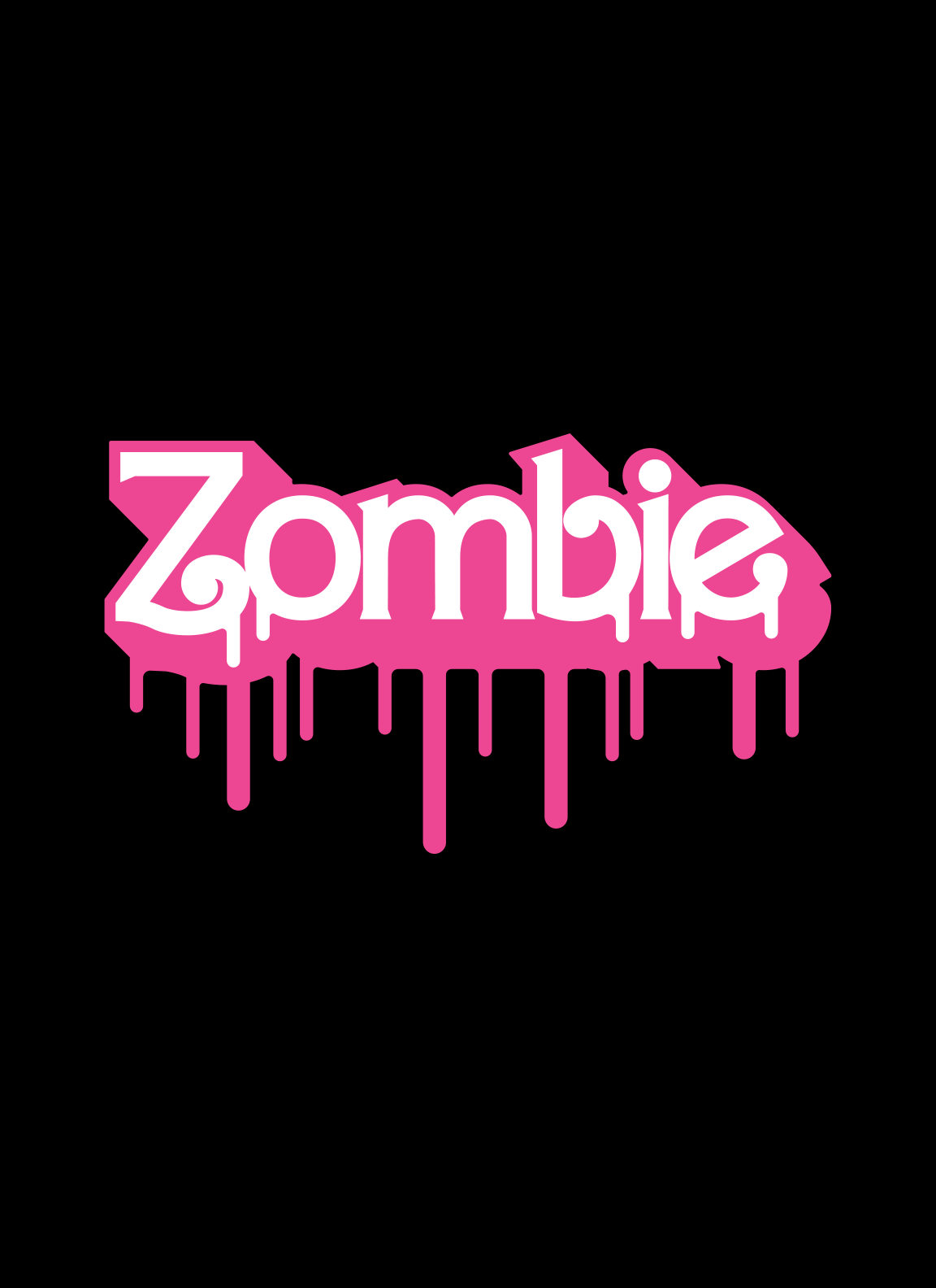 ZOMBIE LOGO Mens Halloween Graphic Tee