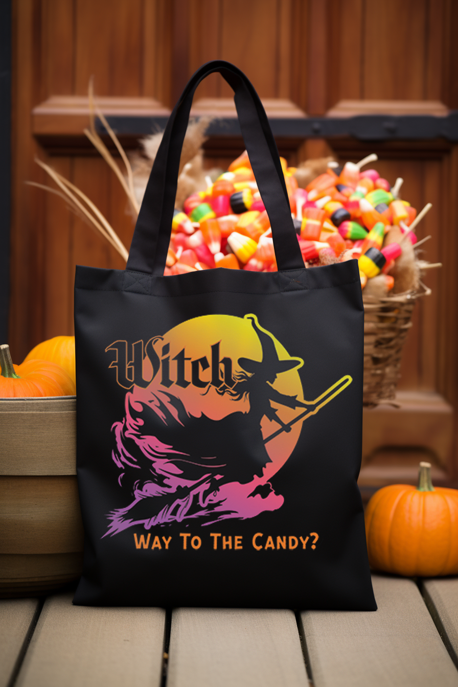 Witch Way to the Candy Trick or Treat Tote