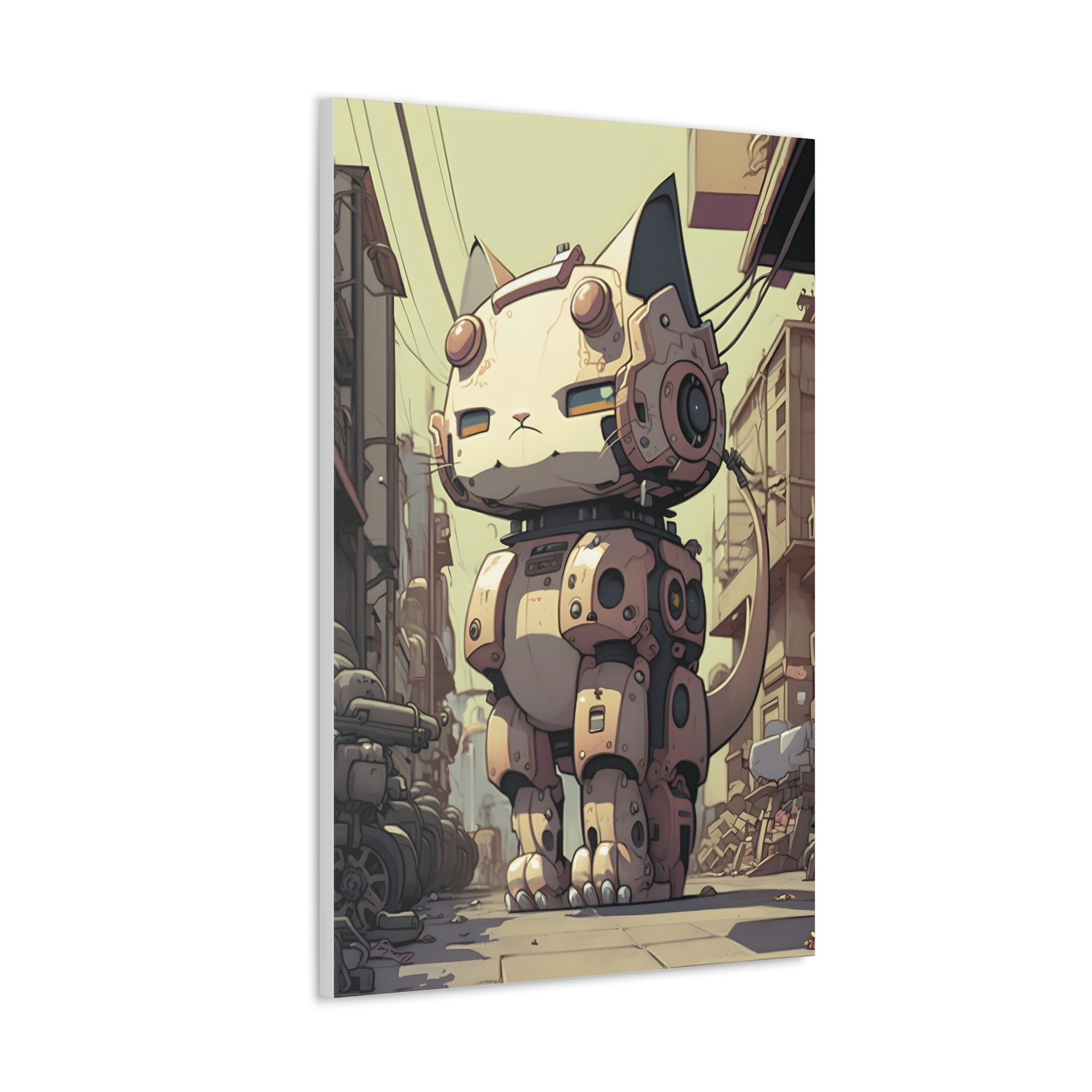 Robo Kitty Canvas Print