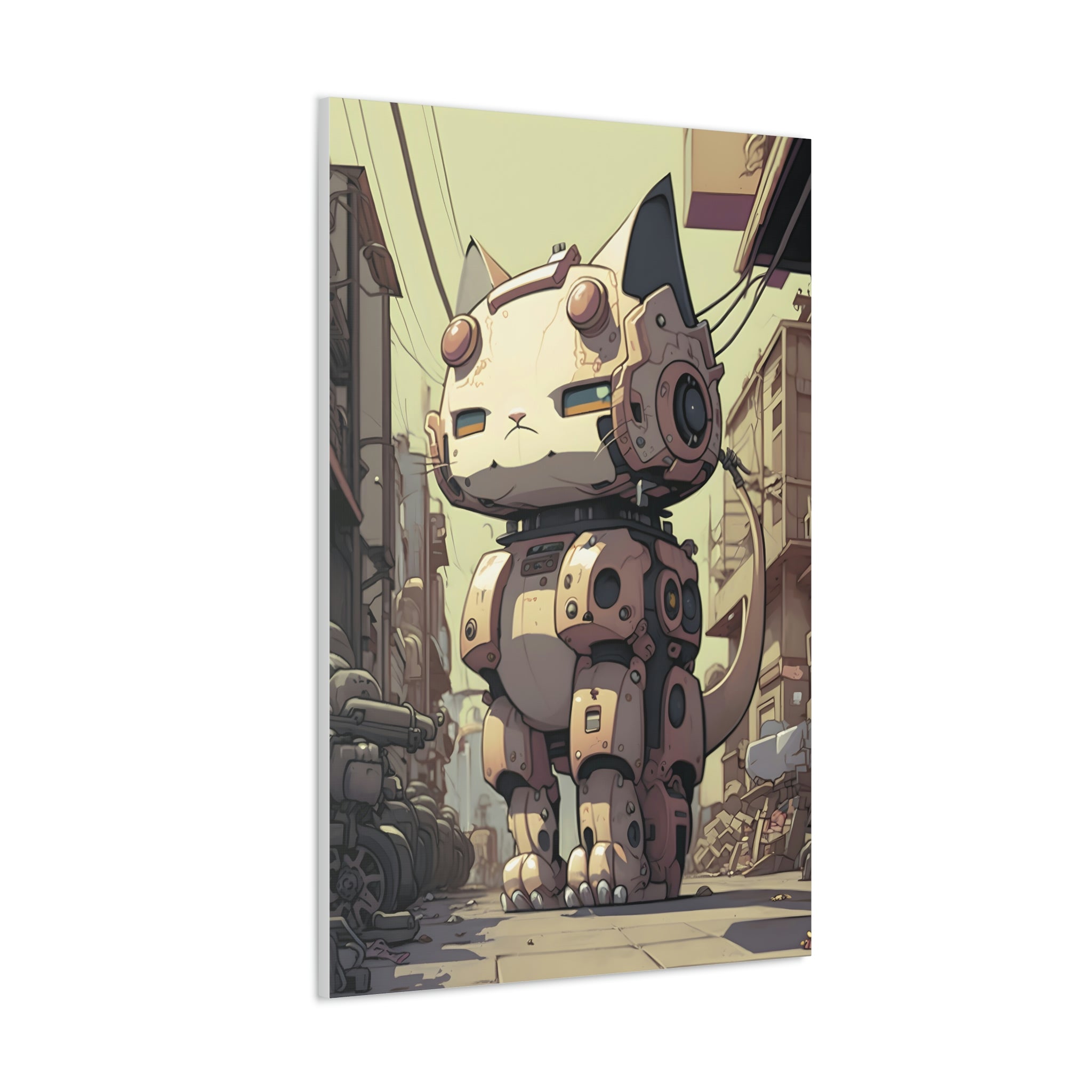 Robo Kitty Canvas Print