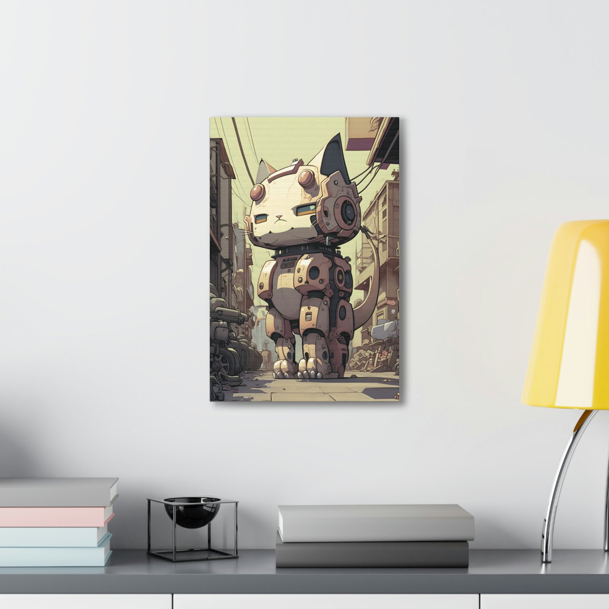 Robo Kitty Canvas Print