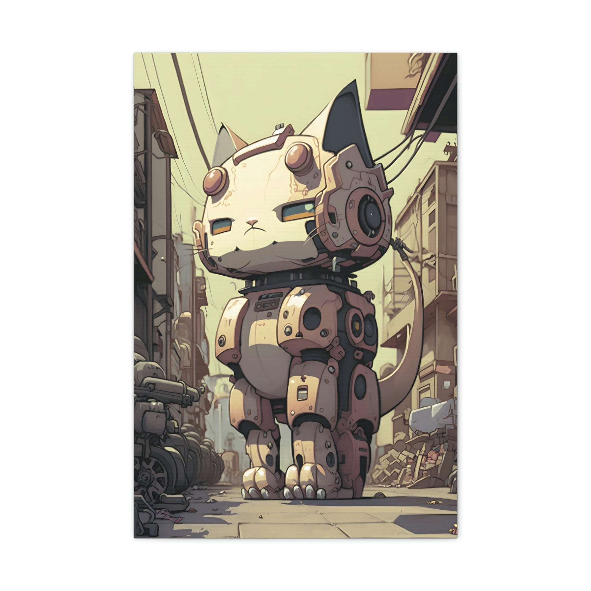 Robo Kitty Canvas Print