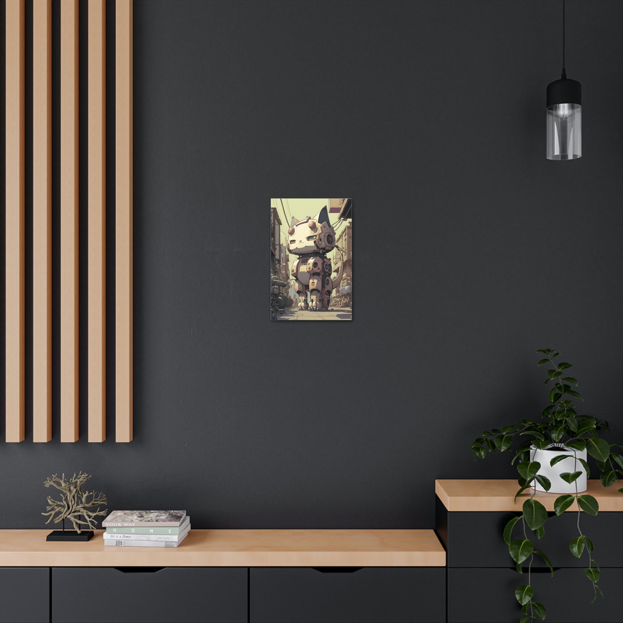 Robo Kitty Canvas Print