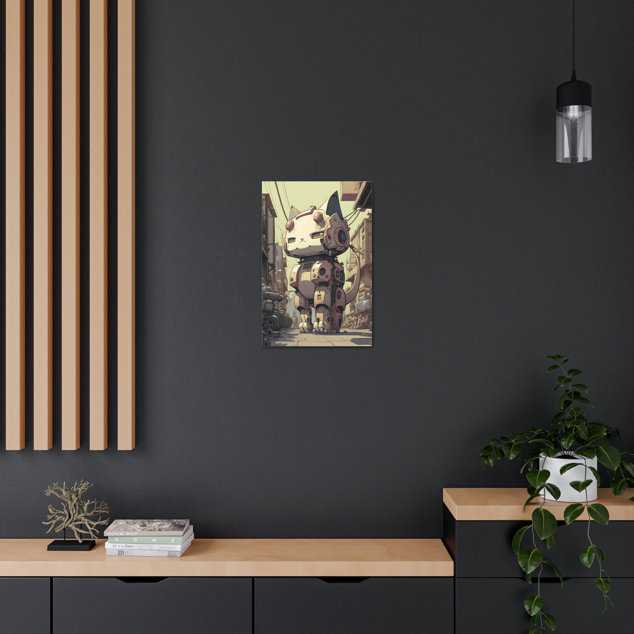 Robo Kitty Canvas Print