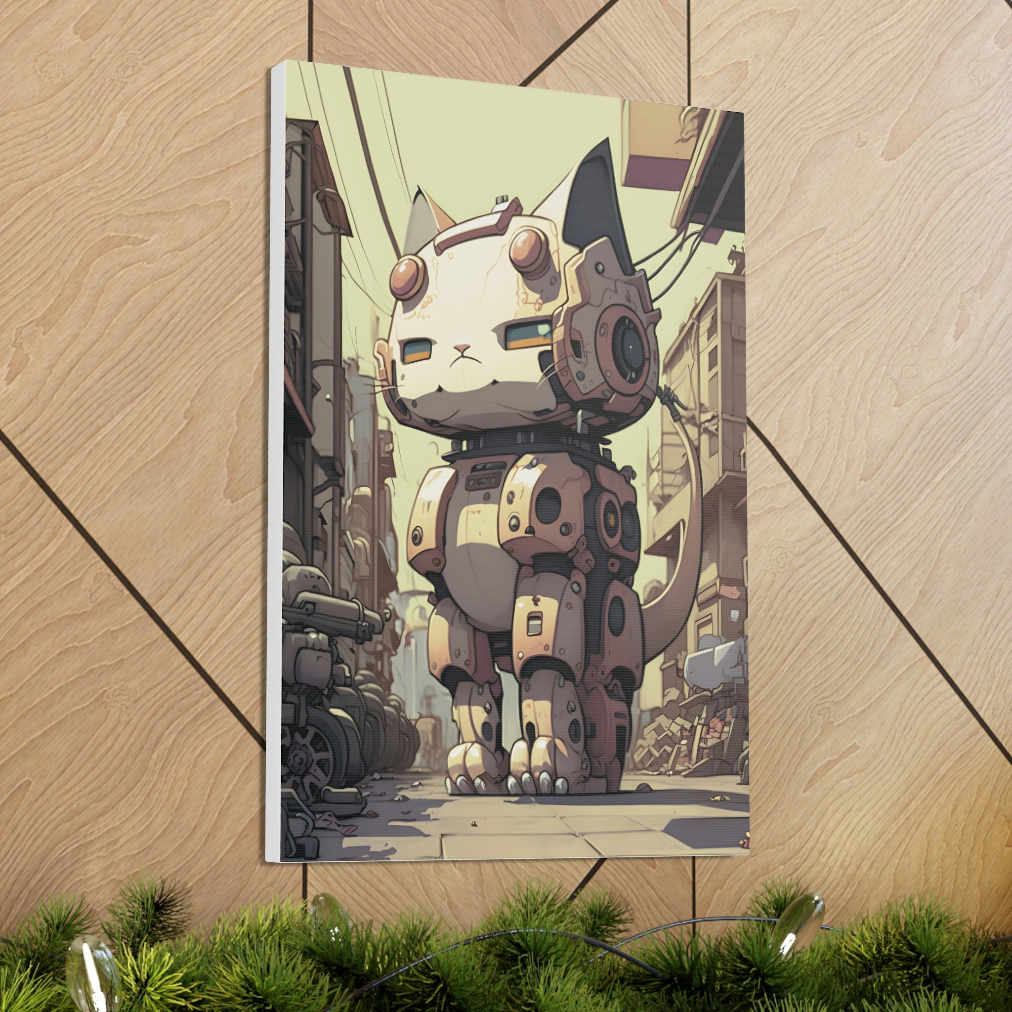 Robo Kitty Canvas Print