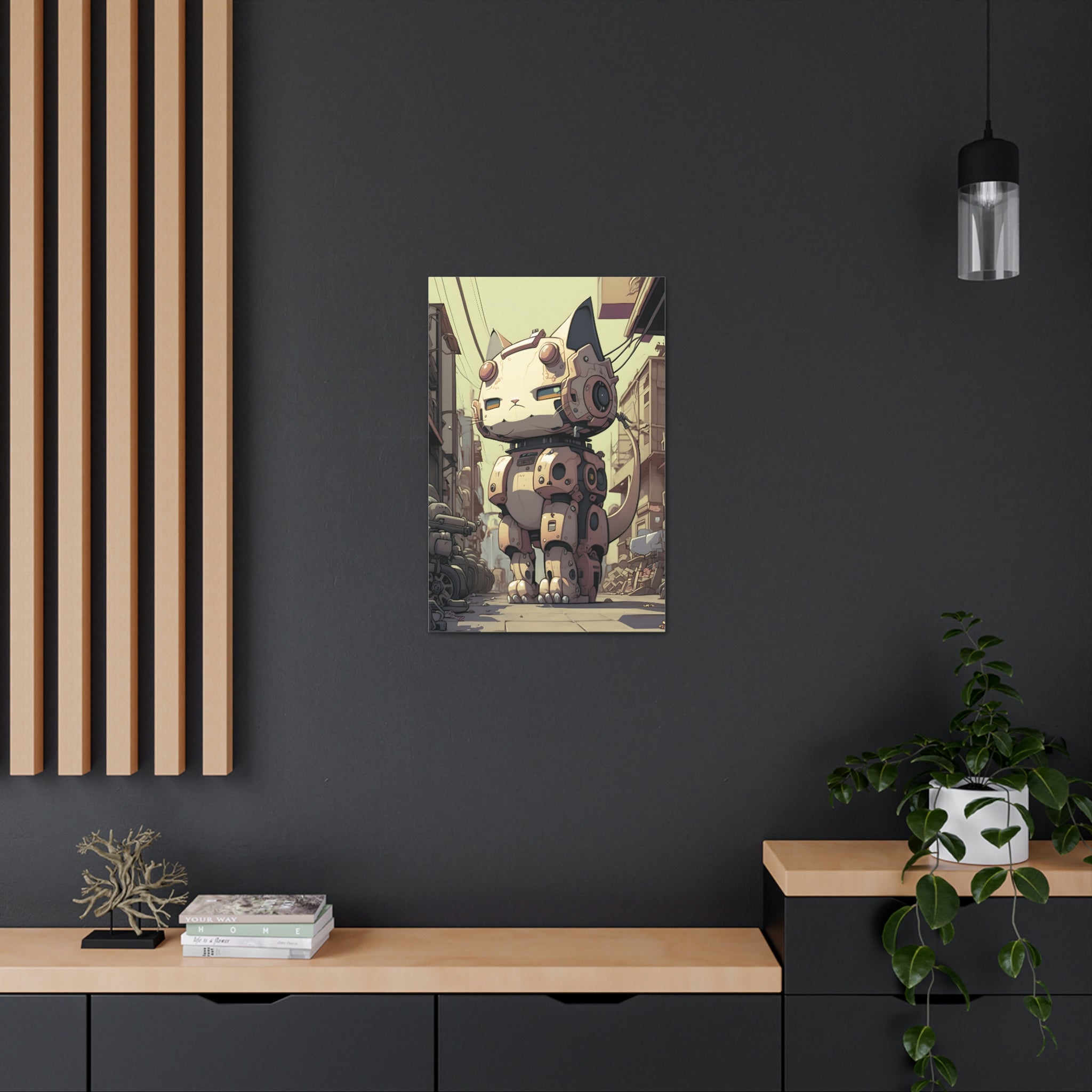 Robo Kitty Canvas Print