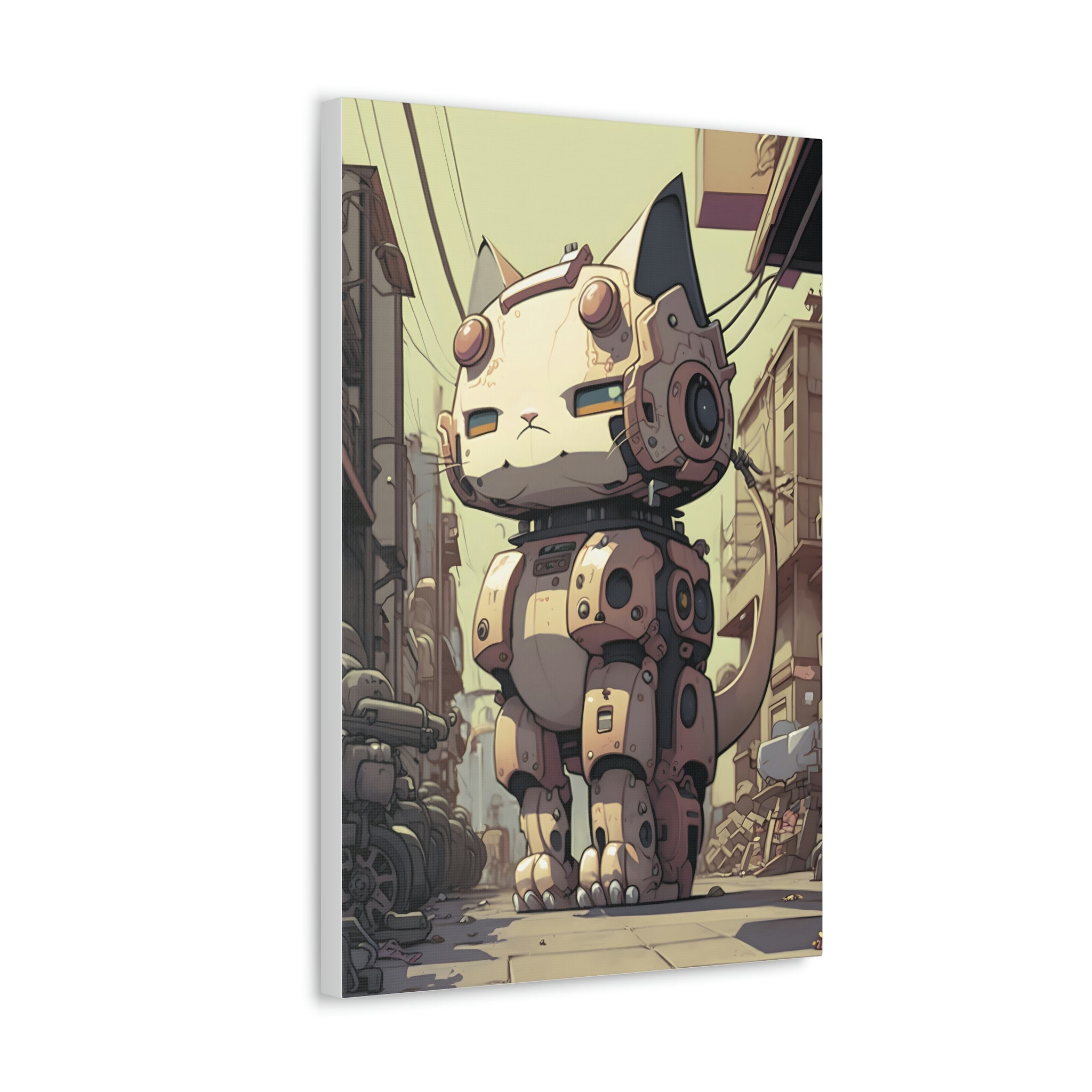 Robo Kitty Canvas Print