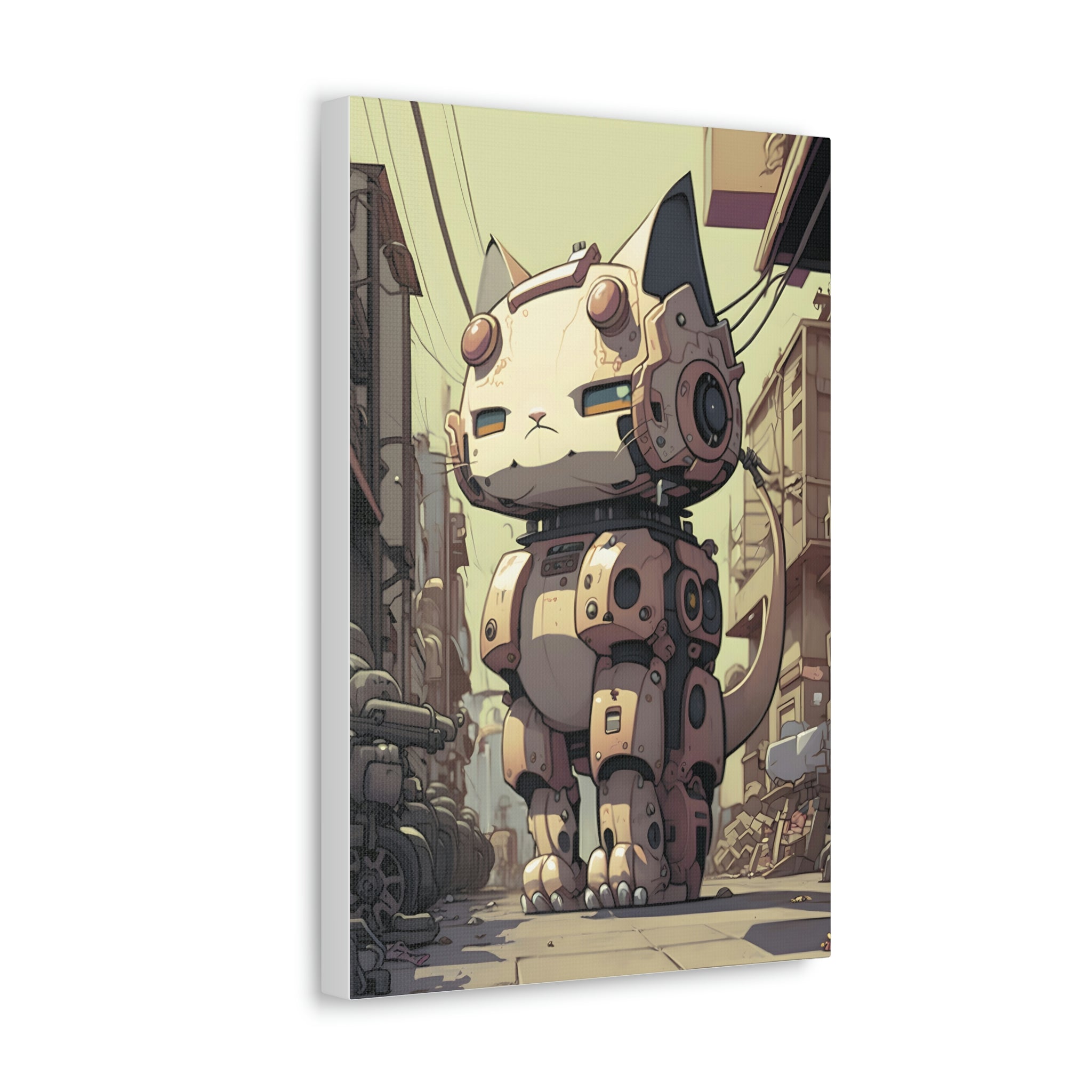 Robo Kitty Canvas Print