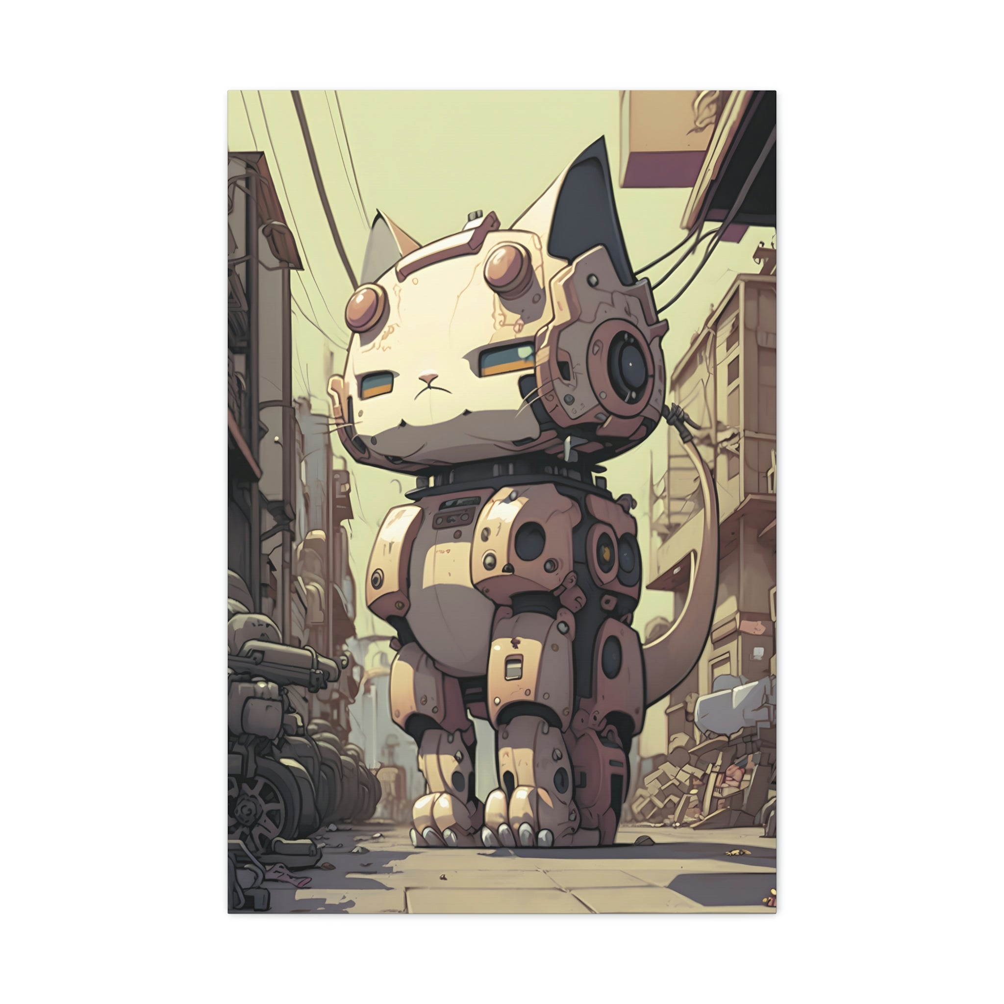 Robo Kitty Canvas Print