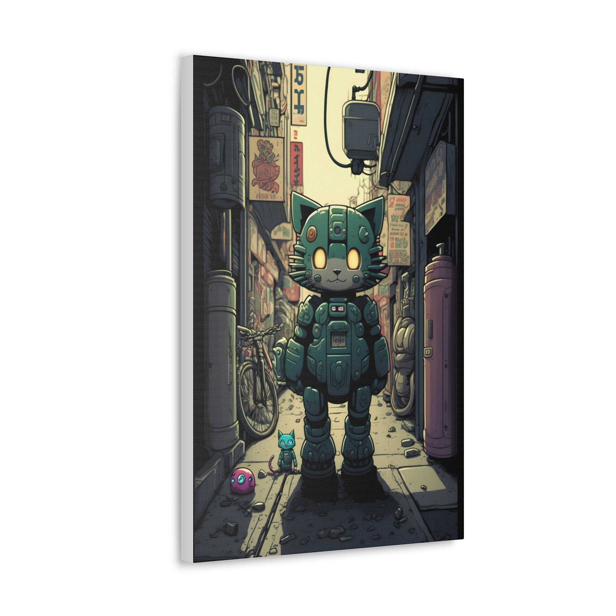 Alley Cats Canvas Print