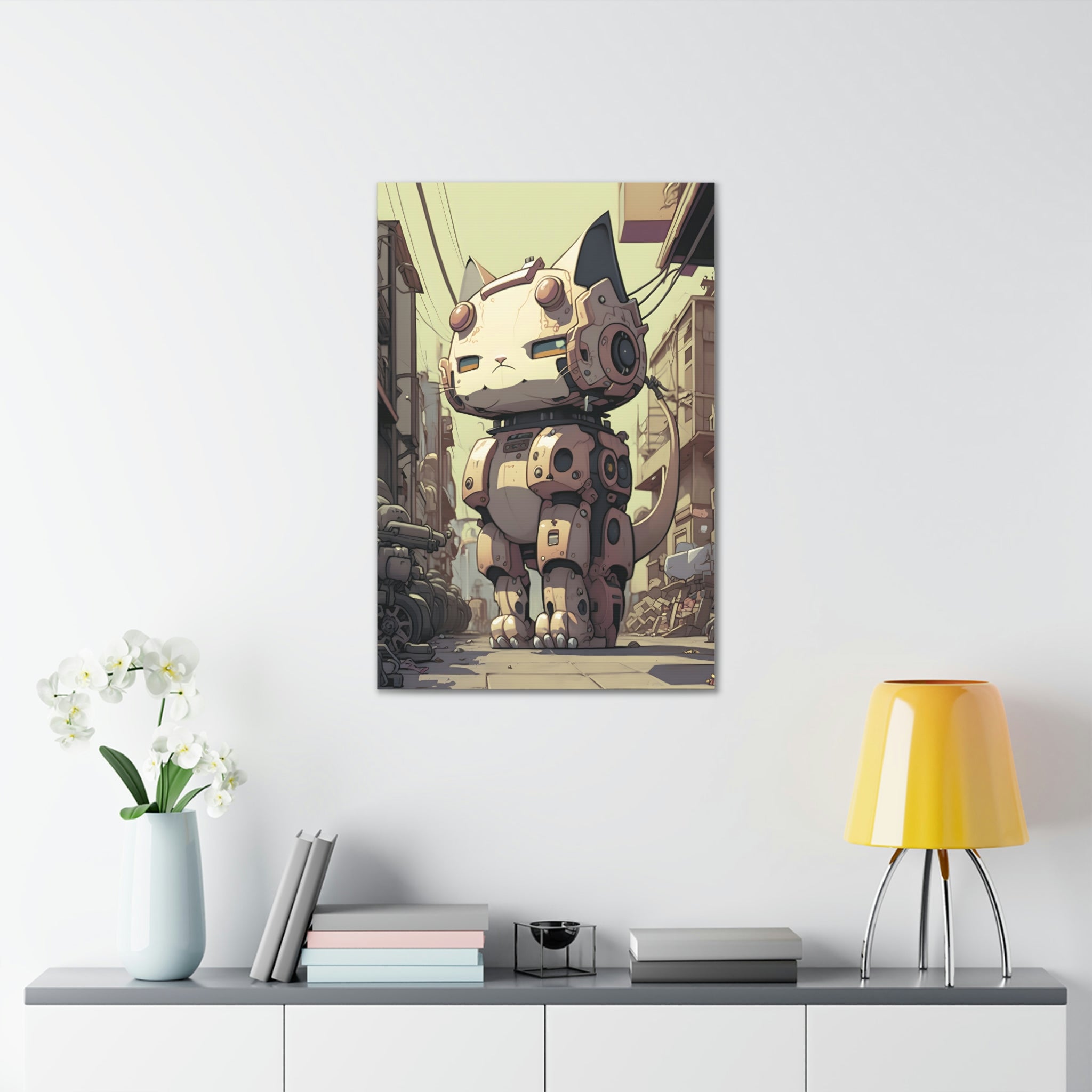 Robo Kitty Canvas Print