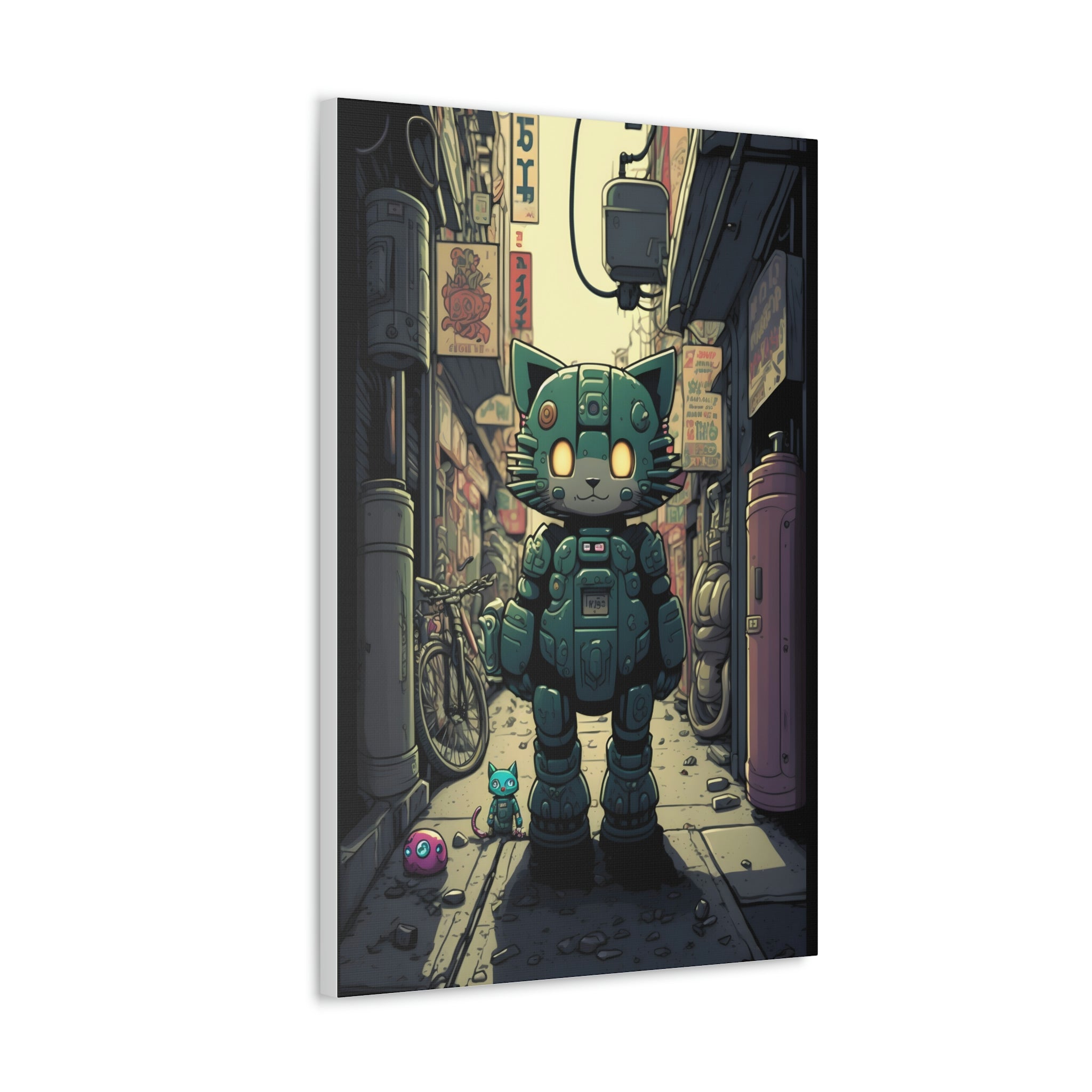 Alley Cats Canvas Print