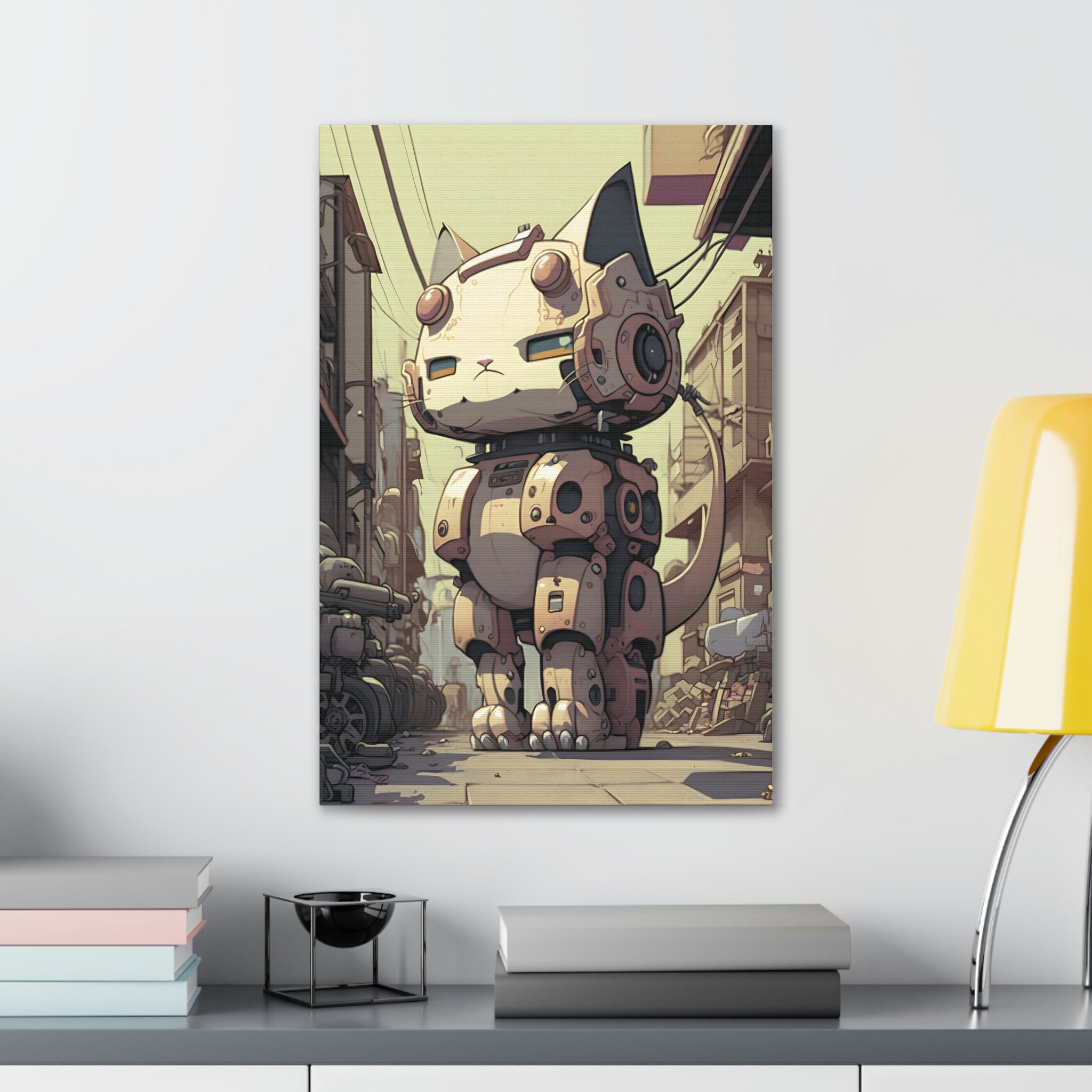 Robo Kitty Canvas Print